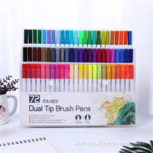 Best-Selling 72/100 pcs Color Dual tip pens